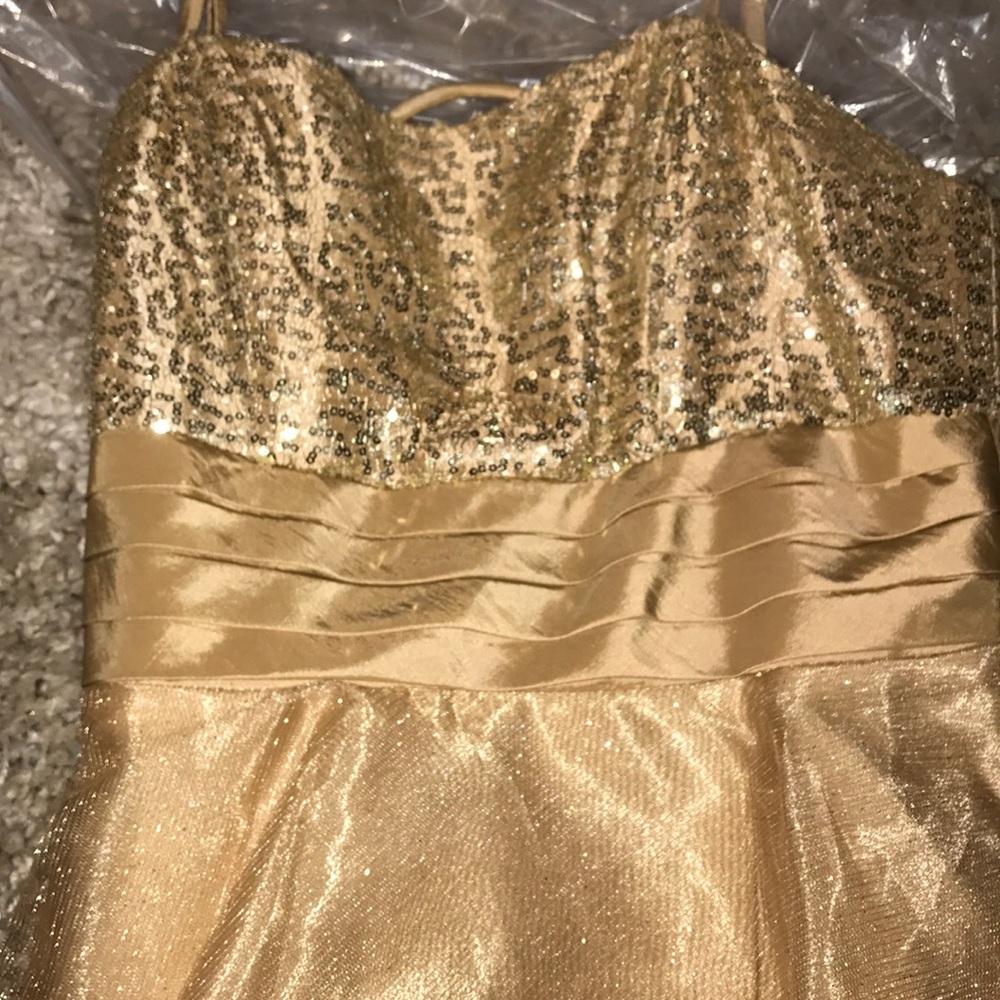 Gold dress